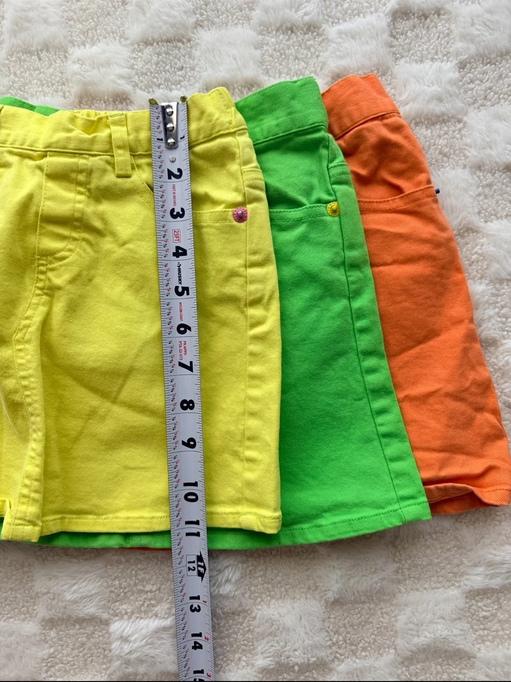 Dino Bebe Kids Pastel Bright Color Skirt - Yellow, Green, Orange Kids size 5-6